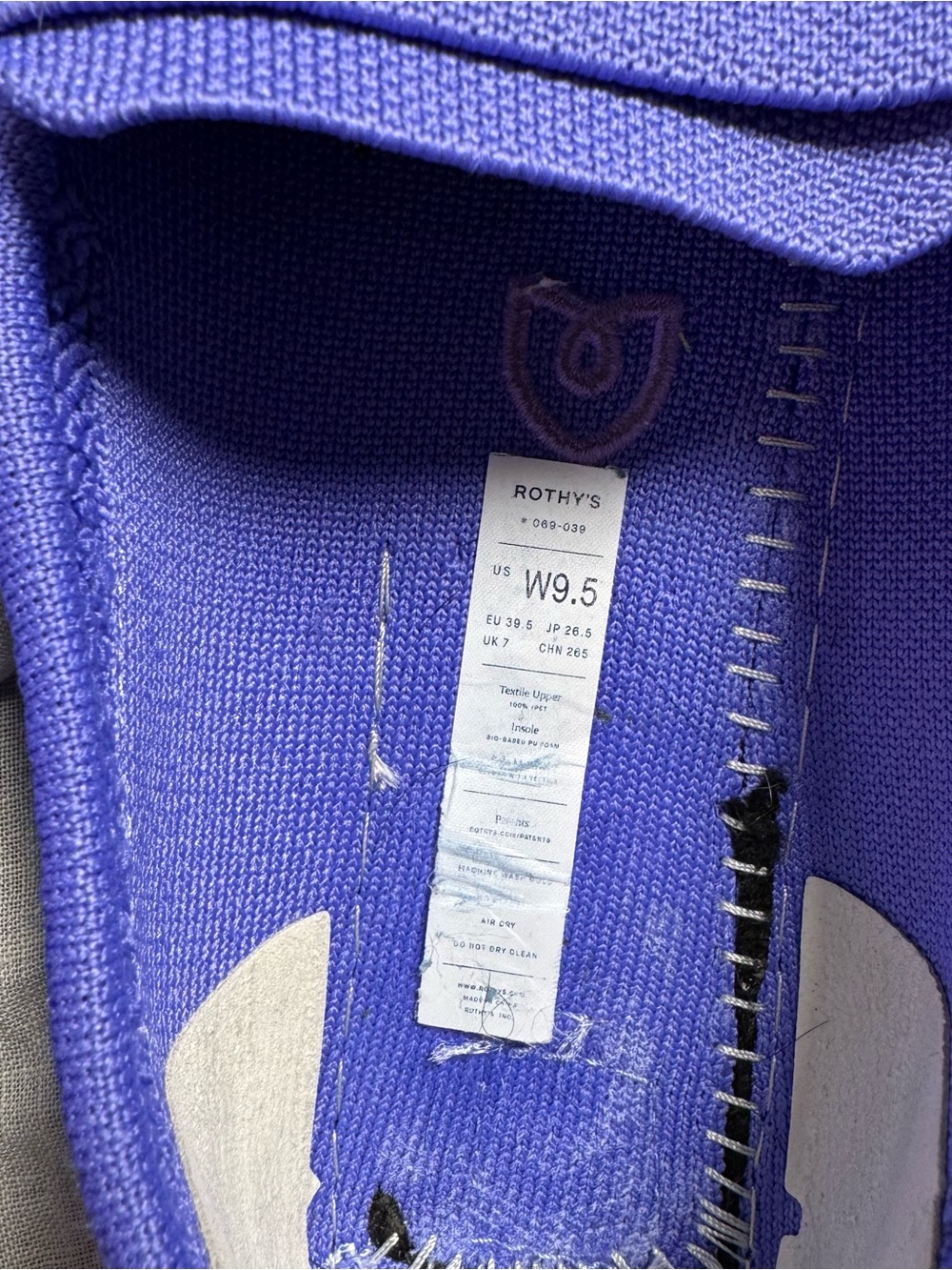 Rothy’s Women’s Periwinkle Drivers - Picture 6 of 8